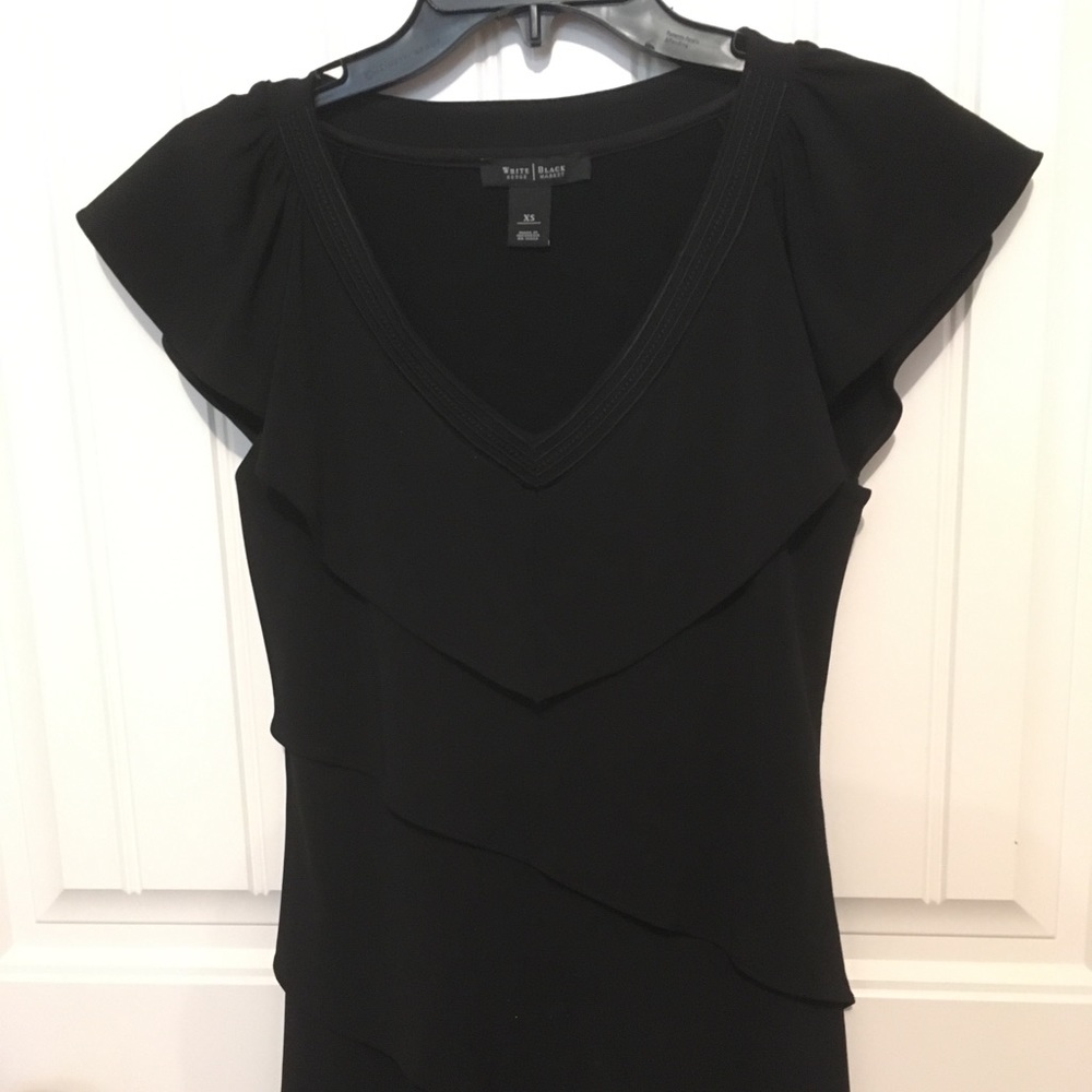 WHBM tiered tunic top w/ cap sleeve